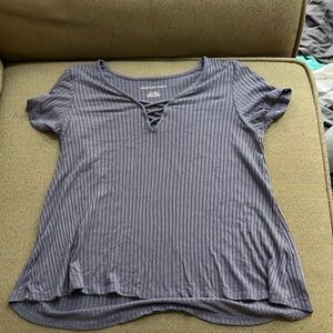 Purple American eagle shirt